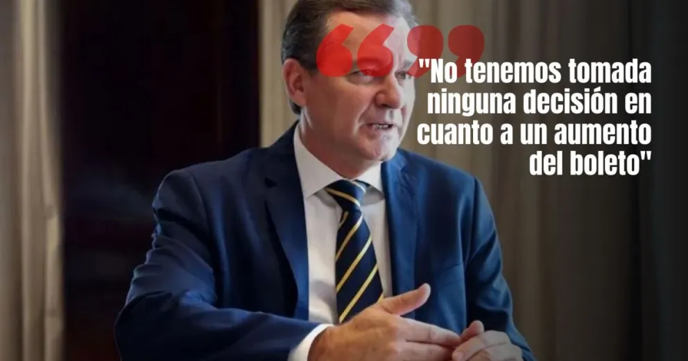 Hensel afirmó que todavía no hay nada decidido sobre un aumento en el boleto de colectivos