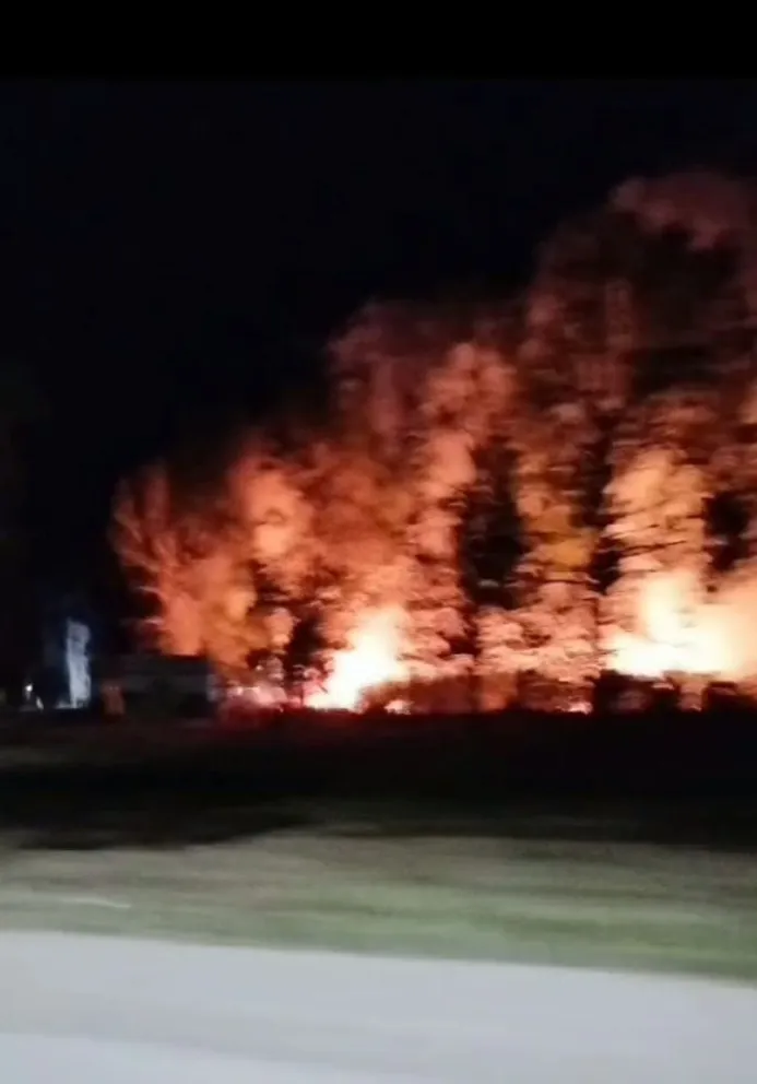 Un incendio se produjo en las inmediaciones de la Escuela Agrotécnica en Jáchal