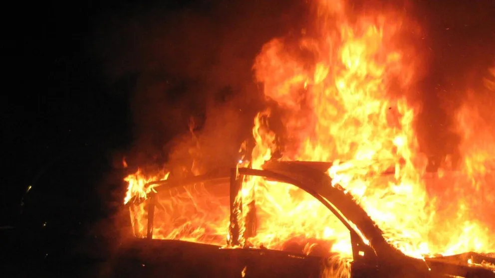Se incendió un auto en Capital 