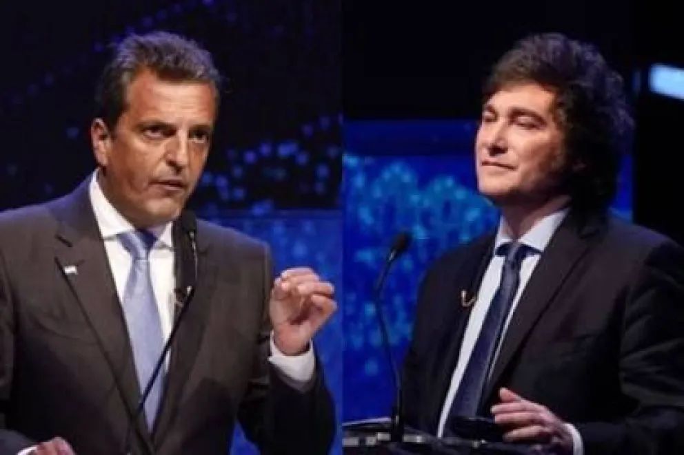 Comenzó el debate presidencial, Sergio Massa y Javier Milei se enfrentan en la recta final rumbo al balotaje  