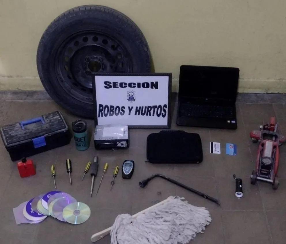 Atraparon a un ladrón que había robado herramientas y computadoras 