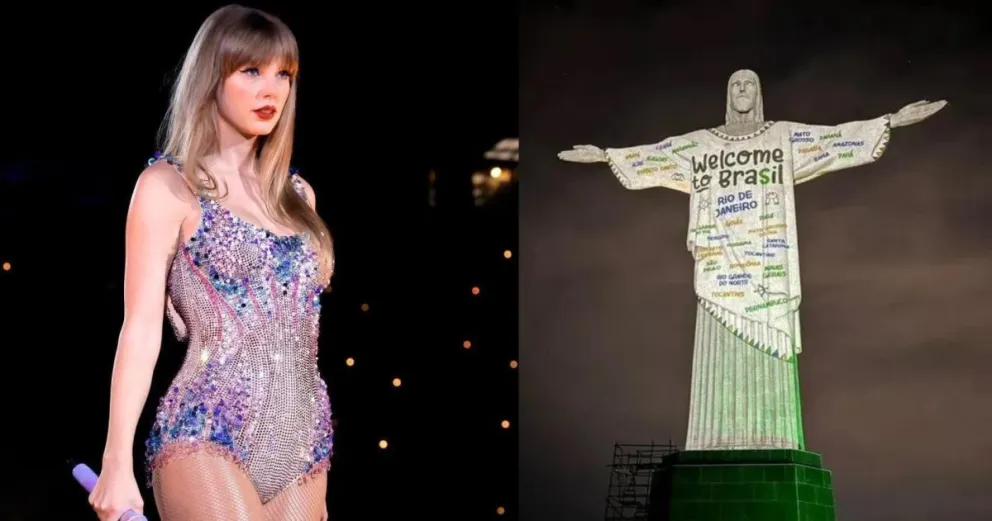 El Cristo Redentor le da una cálida bienvenida a Taylor Swift