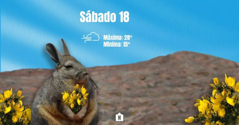 Sábado nublado con algunas ráfagas de viento