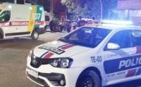 Fuerte triple choque en Albardón: un patrullero involucrado