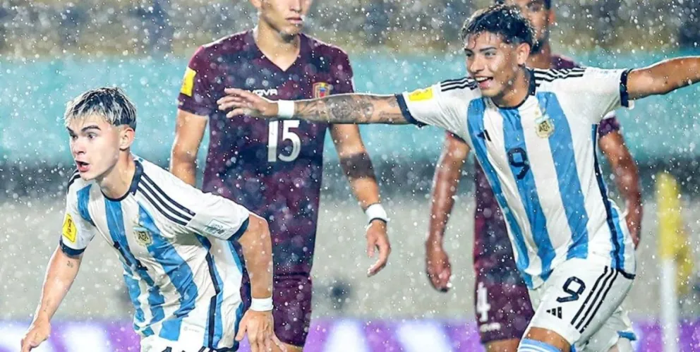 Los pibes del Sub17 golearon a Venezuela y accedieron a los cuartos de final