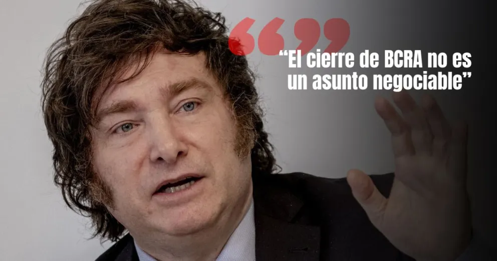 Milei ratificó su plan de cerrar el Banco Central