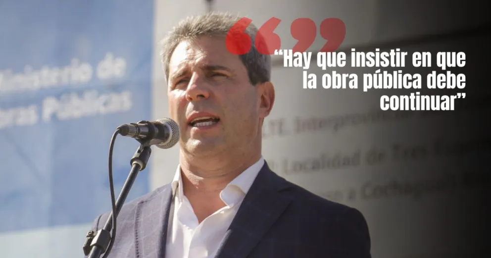 Uñac manifestó preocupación por la obra pública tras las declaraciones de Milei 