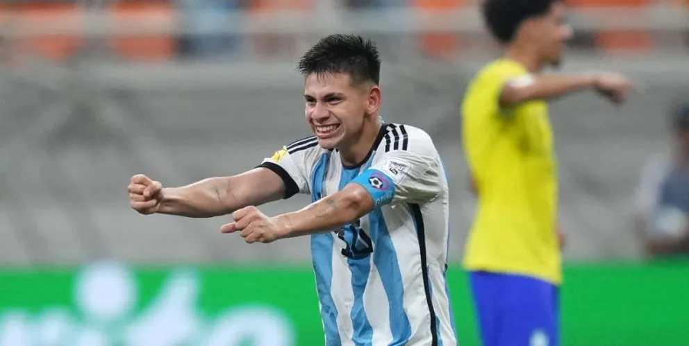 El mundo habla del "Diablito" Echeverri tras la goleada a Brasil