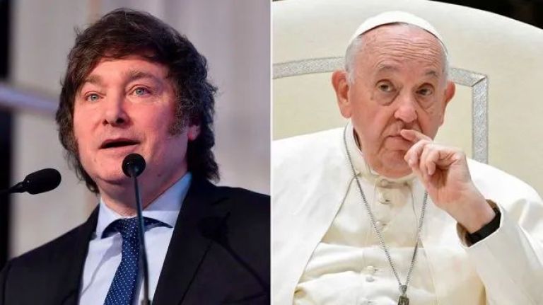 El Papa Francisco le envió un rosario bendecido a Javier Milei