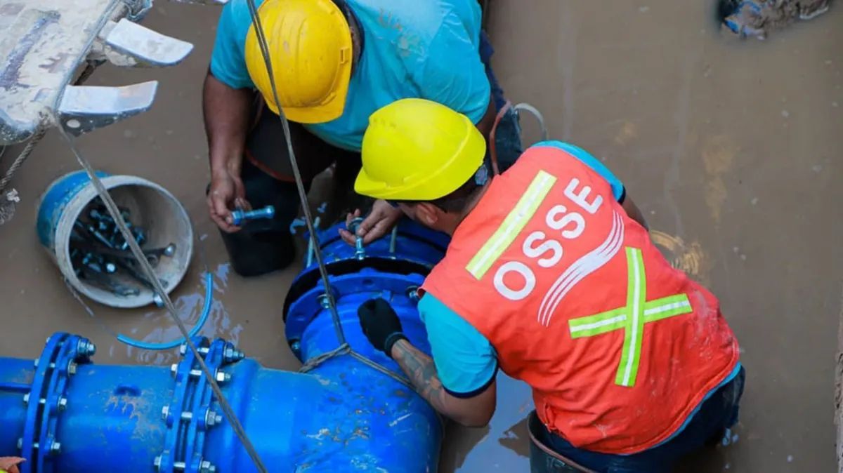 Por realización de obras, OSSE interrumpirá el servicio de agua potable en varios departamentos 
