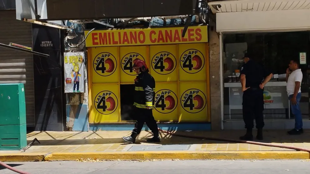 Un principio de incendio asustó a varios sanjuaninos en pleno centro