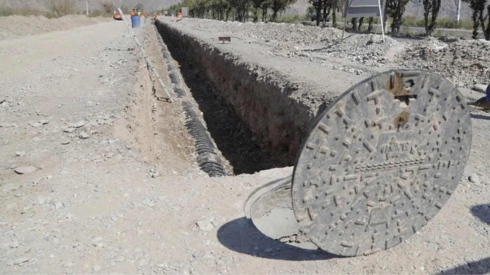 OSSE terminó la obra que permitirá a Zonda tener cloacas