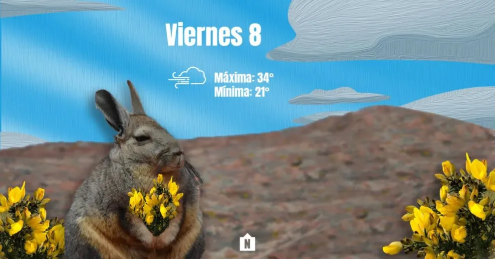 Viernes con ráfagas de viento y algunas nubes