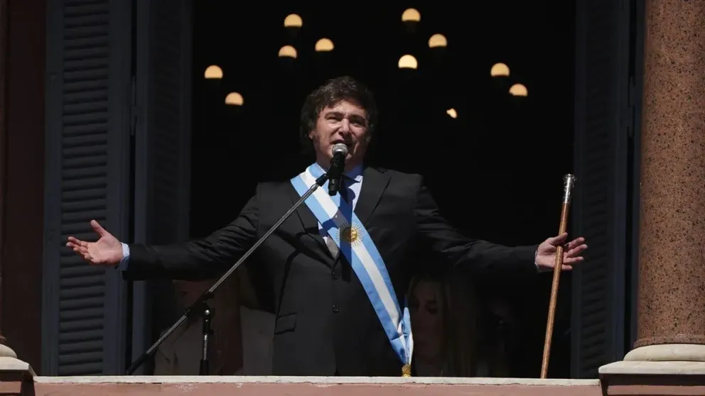 Javier Milei desde el balcón de la Casa Rosada: "Hemos decretado el fin de la noche populista" 