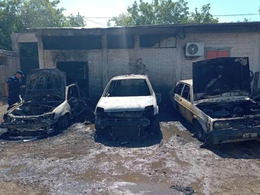Explosión en un taller mecánico que desató un terrible incendio