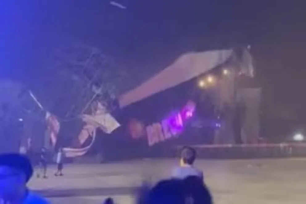 Se derrumbó el escenario de la fiesta Bresh en Palermo 