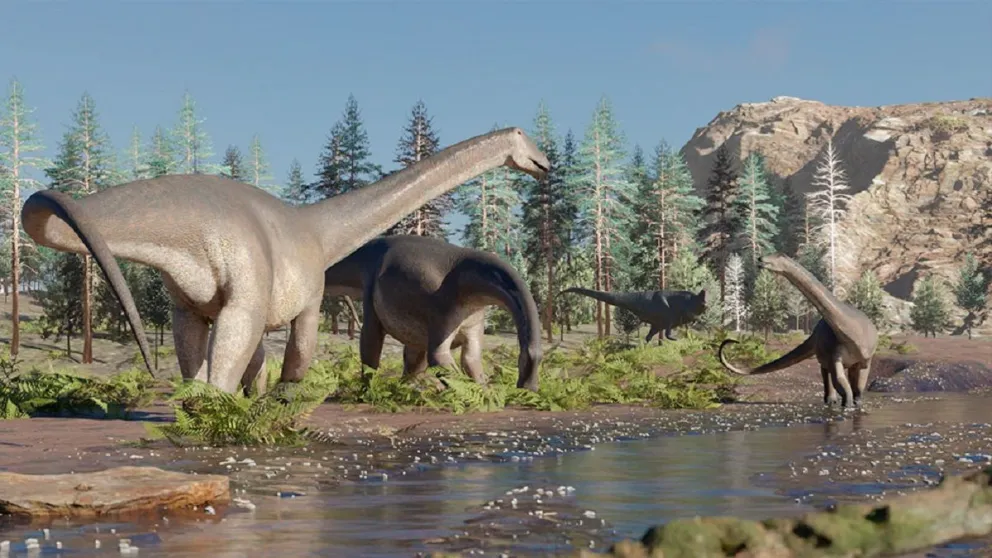 Encontraron uno de los últimos dinosaurios de cuello largo y pico de pato