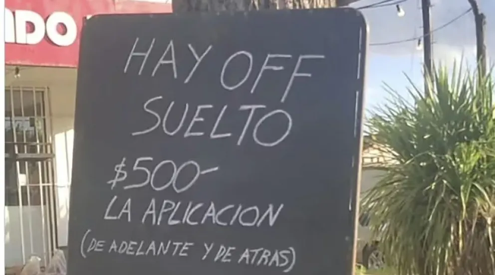 Curiosa iniciativa: comerciante cobra la aplicación de Off a $500