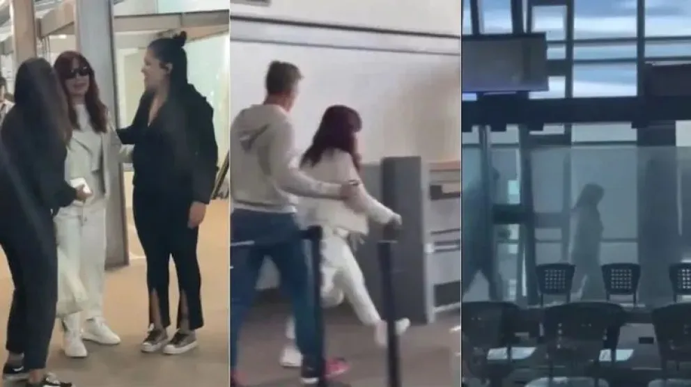 Le gritaron "ladrona" a Cristina Kirchner y ella volvió a contestar con un "particular" gesto