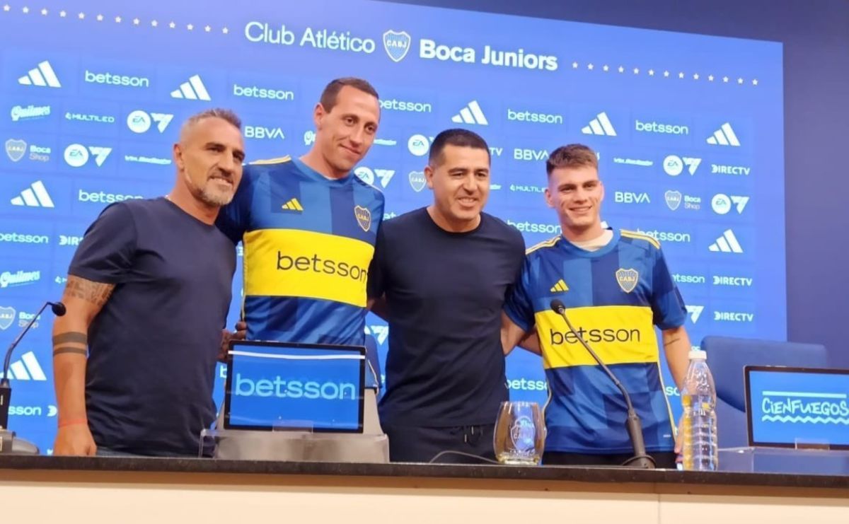 Boca presentó a sus refuerzos con una chicana de Juan Román Riquelme