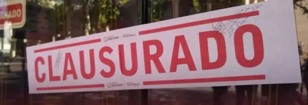 Clausuraron dos comercios de Albardón por falta de habilitación