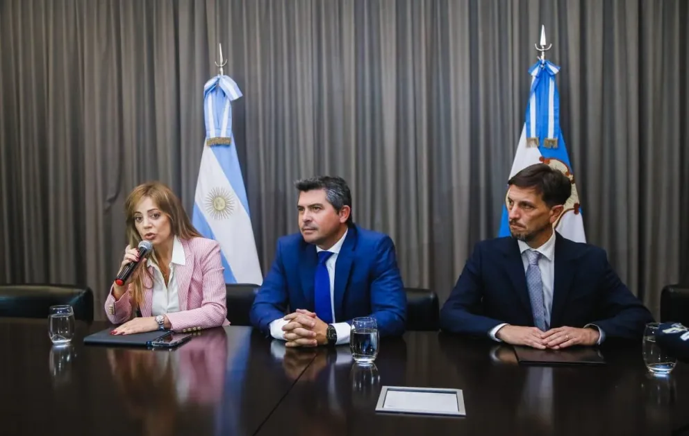 Marcelo Orrego recibió a la secretaria de Minería, Flavia Royón