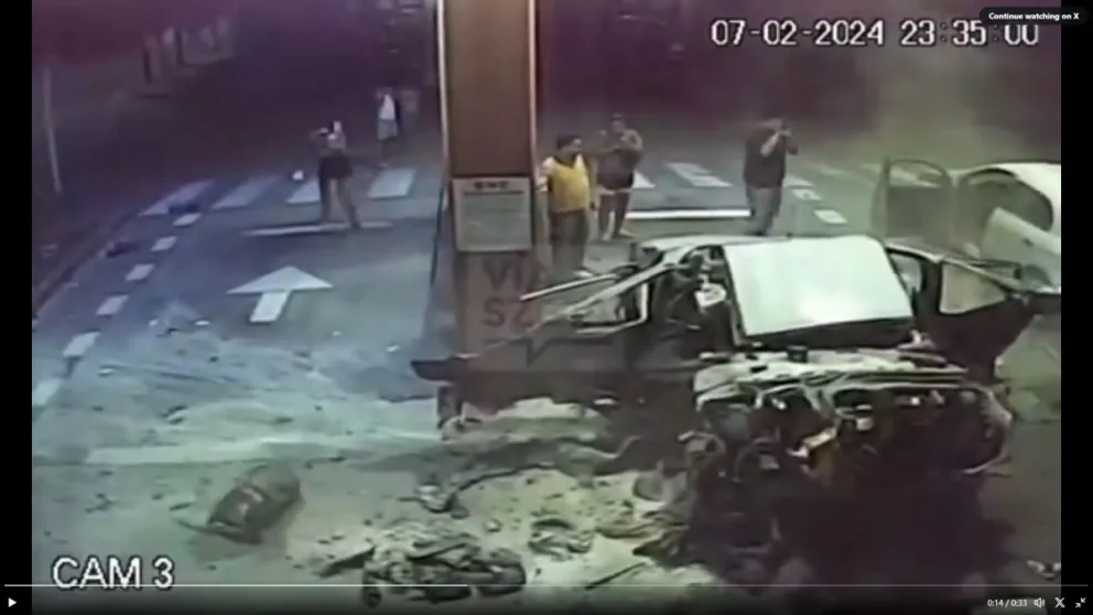 Cargaba gas y le explotó el auto: estaba lleno de cocaína