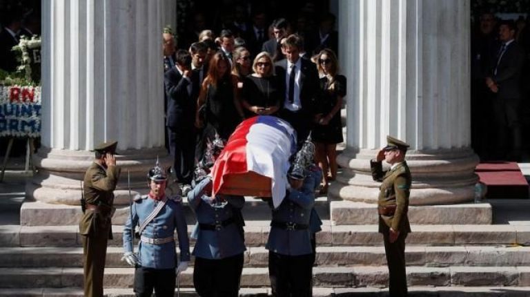 El último adiós a Sebastián Piñera: Gabriel Boric y Michelle Bachelet acompañaron a la familia