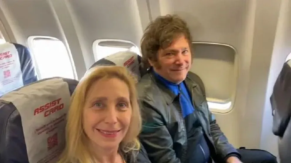 Javier Milei regresó al país tras su gira por Europa