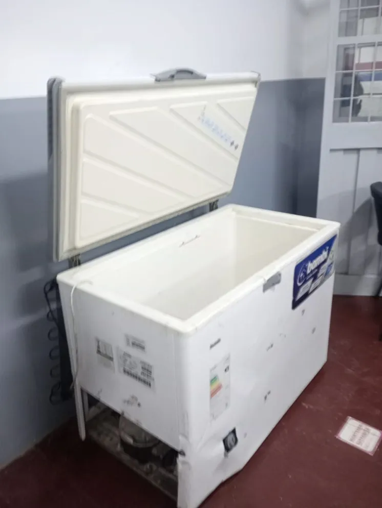 Robaron un freezer de un camping, vieron a la policía y tiraron el artefacto sustraído