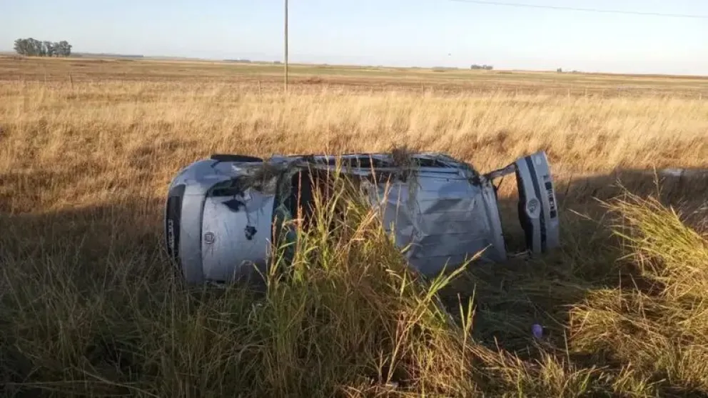 Siete sanjuaninos heridos, tras volcar cerca de Olavarría