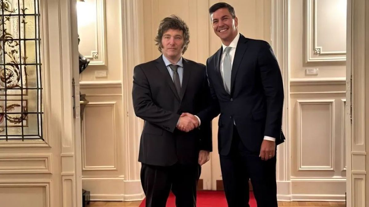Milei recibió al presidente de Paraguay en la Casa Rosada