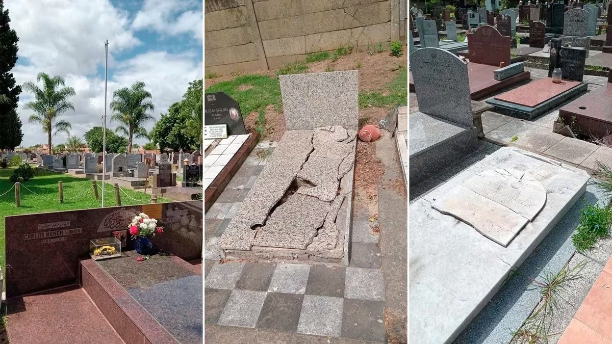 Vandalizaron las tumbas del expresidente Carlos Menem y su hijo
