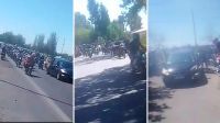 Amigos y familiares despidieron con sus motos a Fabricio Hernán Castro