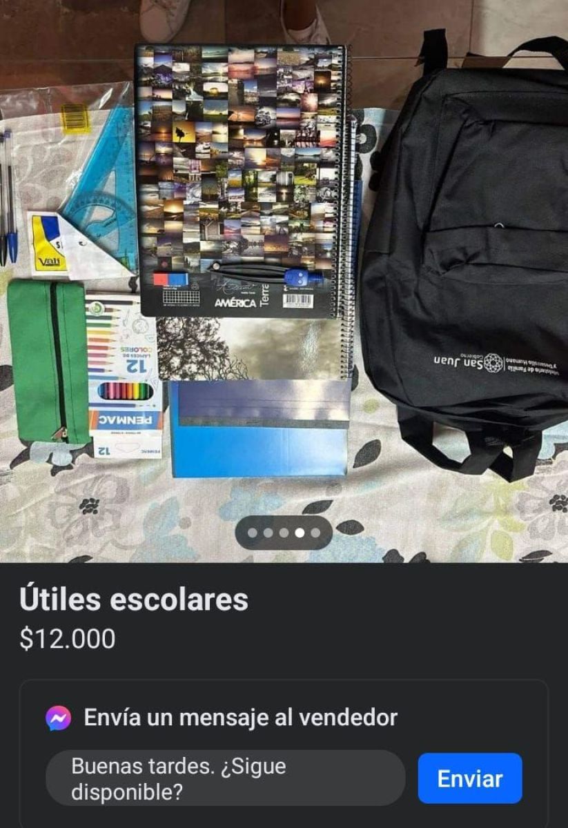 Entrega de kits escolares: en redes sociales ya hay ventas de los útiles que entregó el gobierno sanjuanino