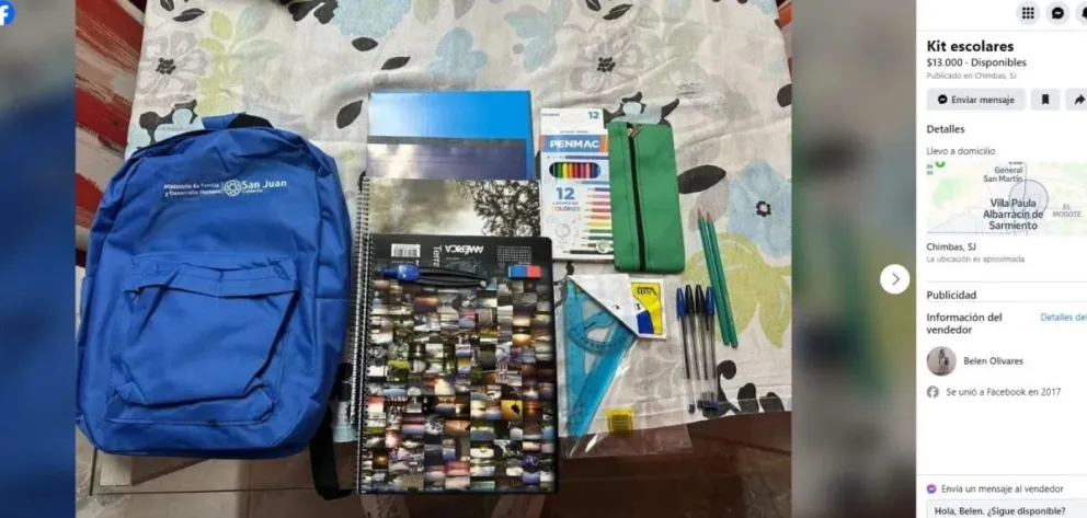Venta de kit escolares sociales: ¿Qué dicen desde gobierno sanjuanino? 
