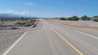 Por las intensas lluvias, cortaron un tramo en RN 40 entre Huaco y el límite con La Rioja