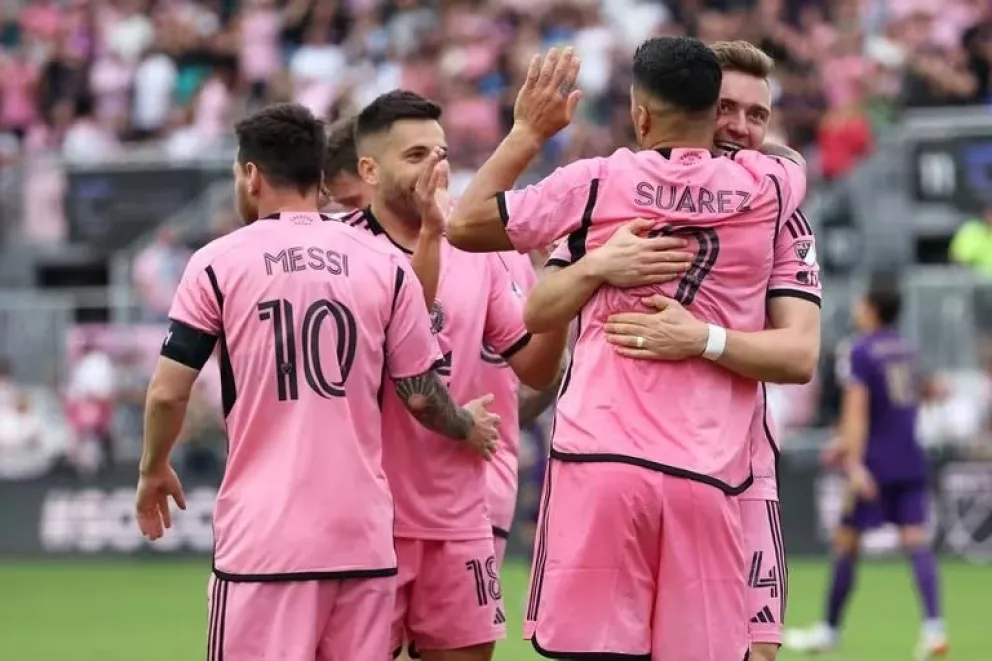 El Inter Miami goleó a Orlando City con el sanjuanino Freire y Messi en la cancha de Chase Stadium 