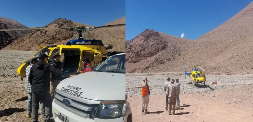 Fueron rescatados los cuatro andinistas que estaban perdidos en el Cerro Mercedario