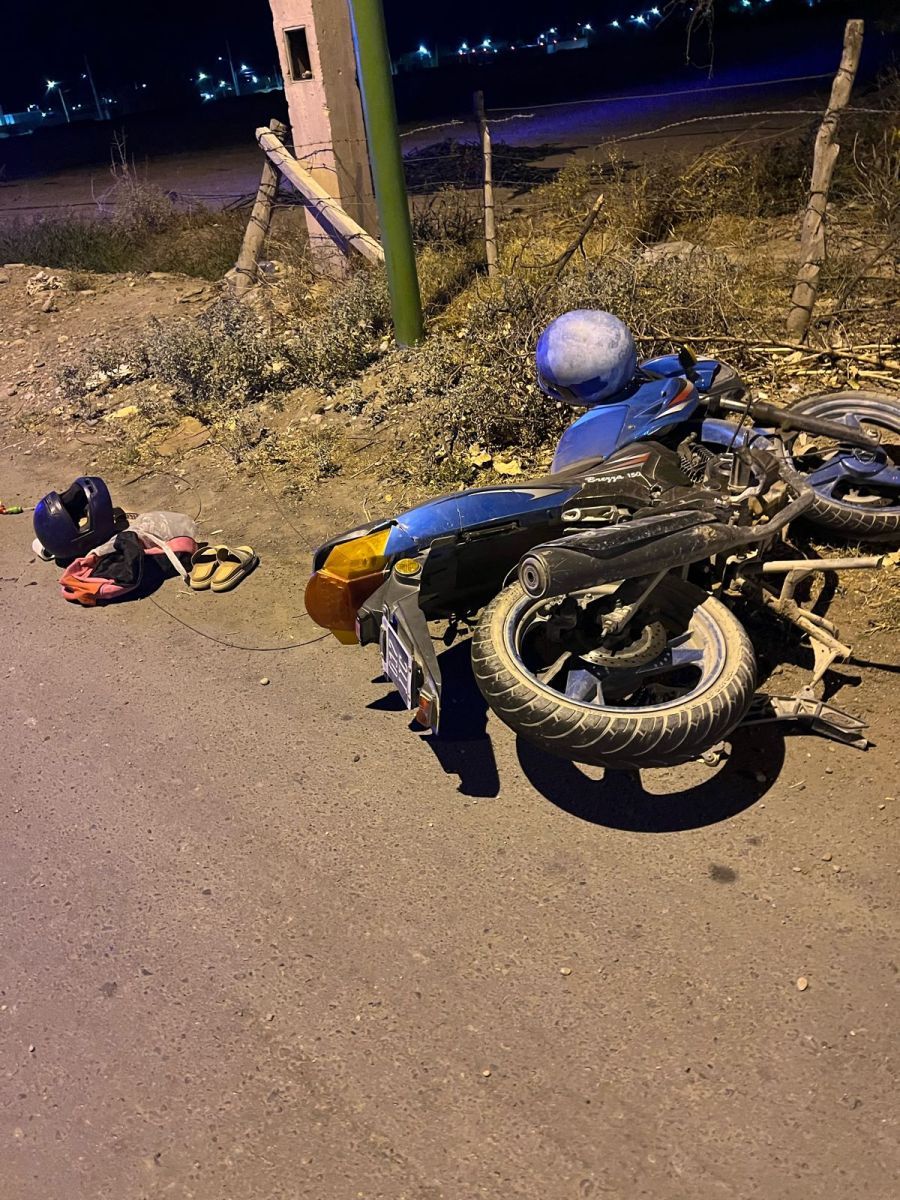 Violento choque entre dos motocicletas dejó cuatro heridos en Pocito 