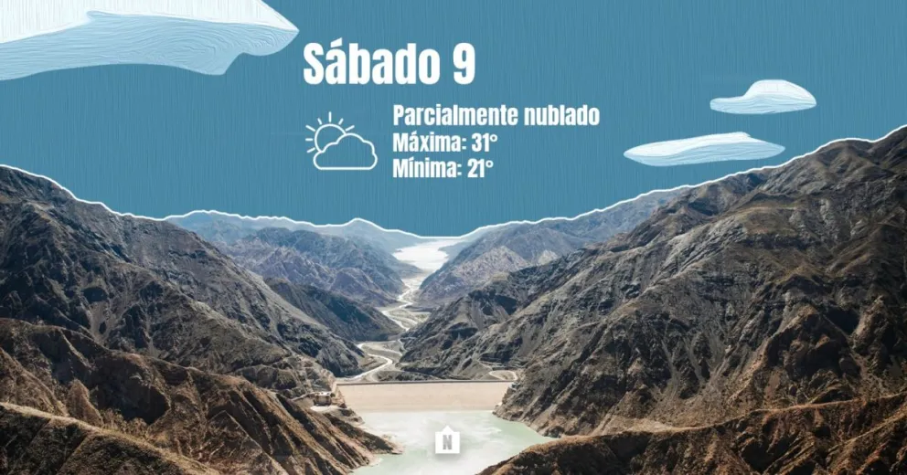 Sábado con nubes y viento sur