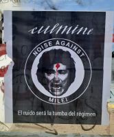 Milei denuncia una campaña de carteles violentos en su contra