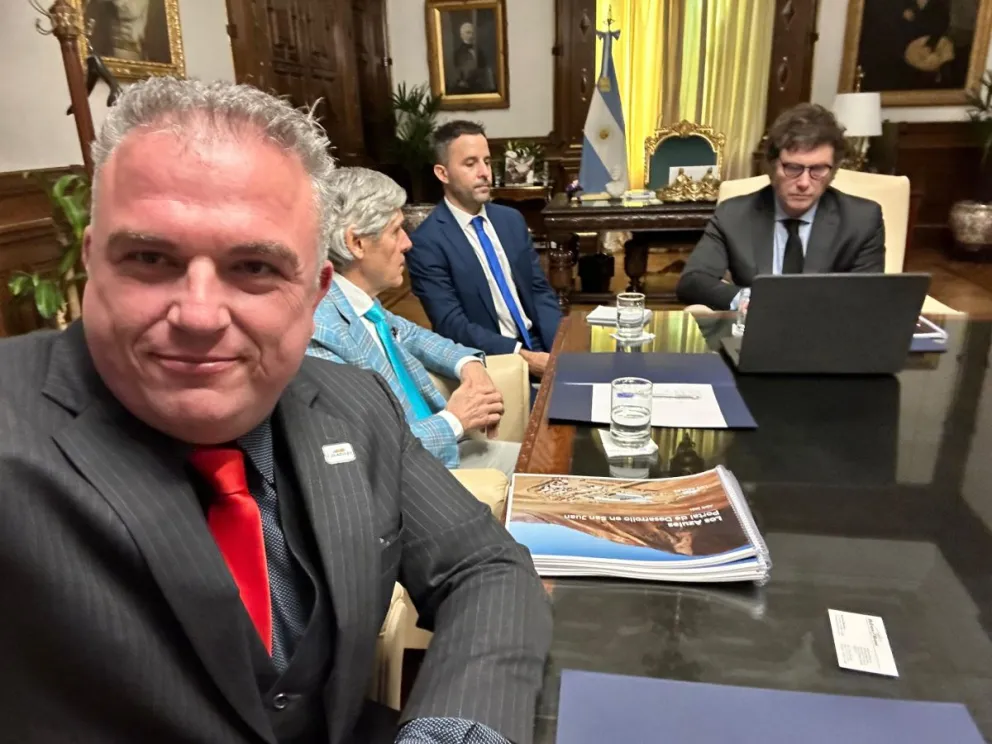 Ejecutivos de una minera con inversiones en San Juan estuvieron con Milei
