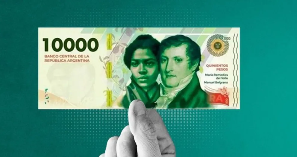 El billete de $10.000 saldrá a la calle en mayo con un 30% menos de valor 