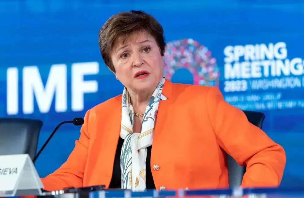 La directora del FMI, Kristalina Georgieva, aseguró que el plan de ajuste fiscal de Argentina está avanzando 