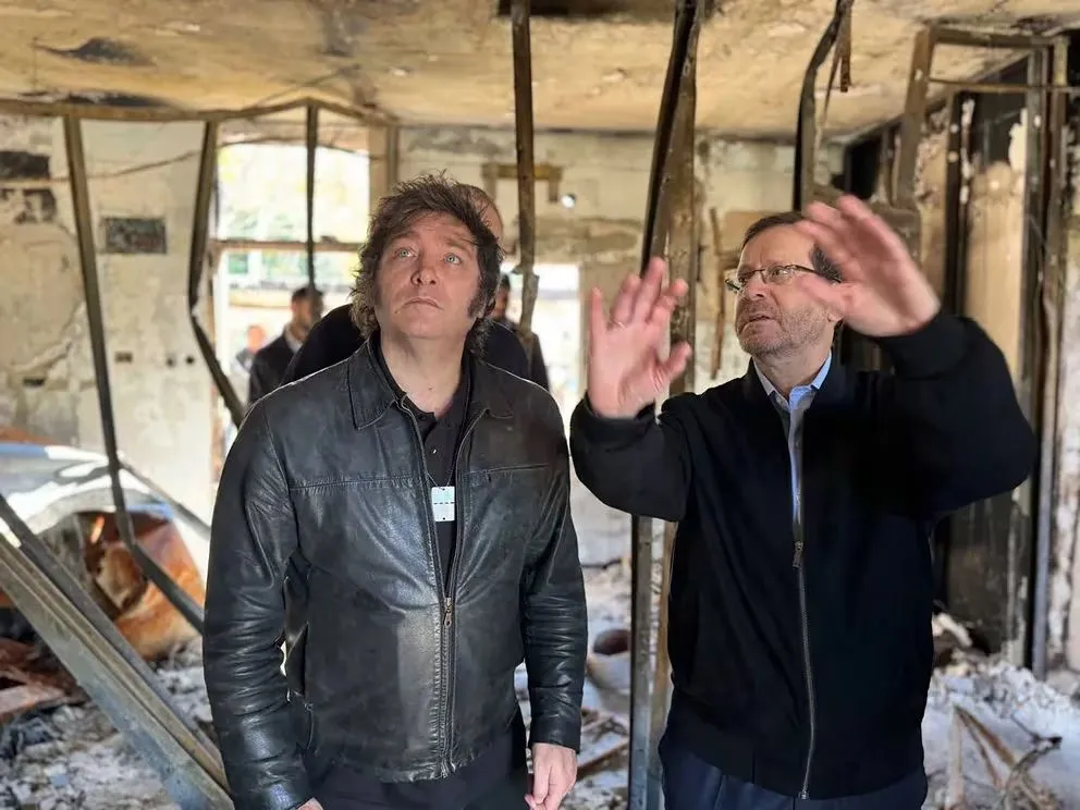 El presidente de Israel agradeció a Javier Milei su apoyo tras el ataque de Irán 