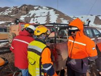 Un operativo en la Cordillera de los Andes rescató a 16 trabajadores mineros