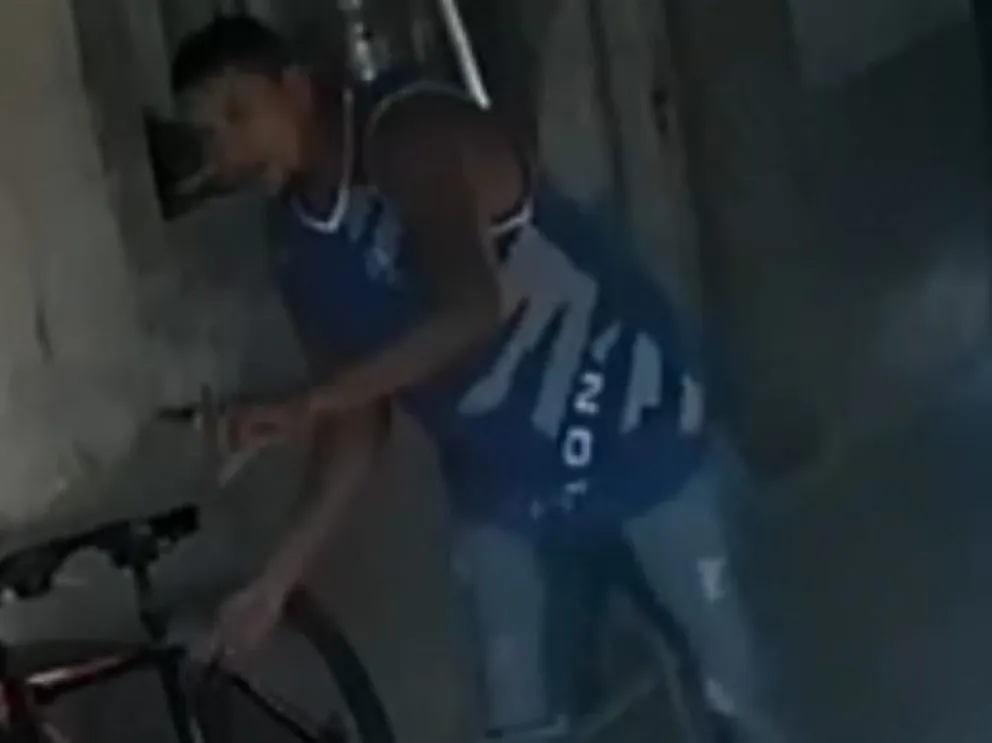Entró a una casa a robar una bici y quedó filmado por las cámaras 