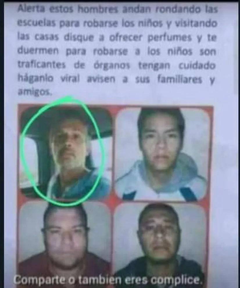 Advierten que es falso el audio viral sobre un grupo que "secuestra niños" en San Juan 