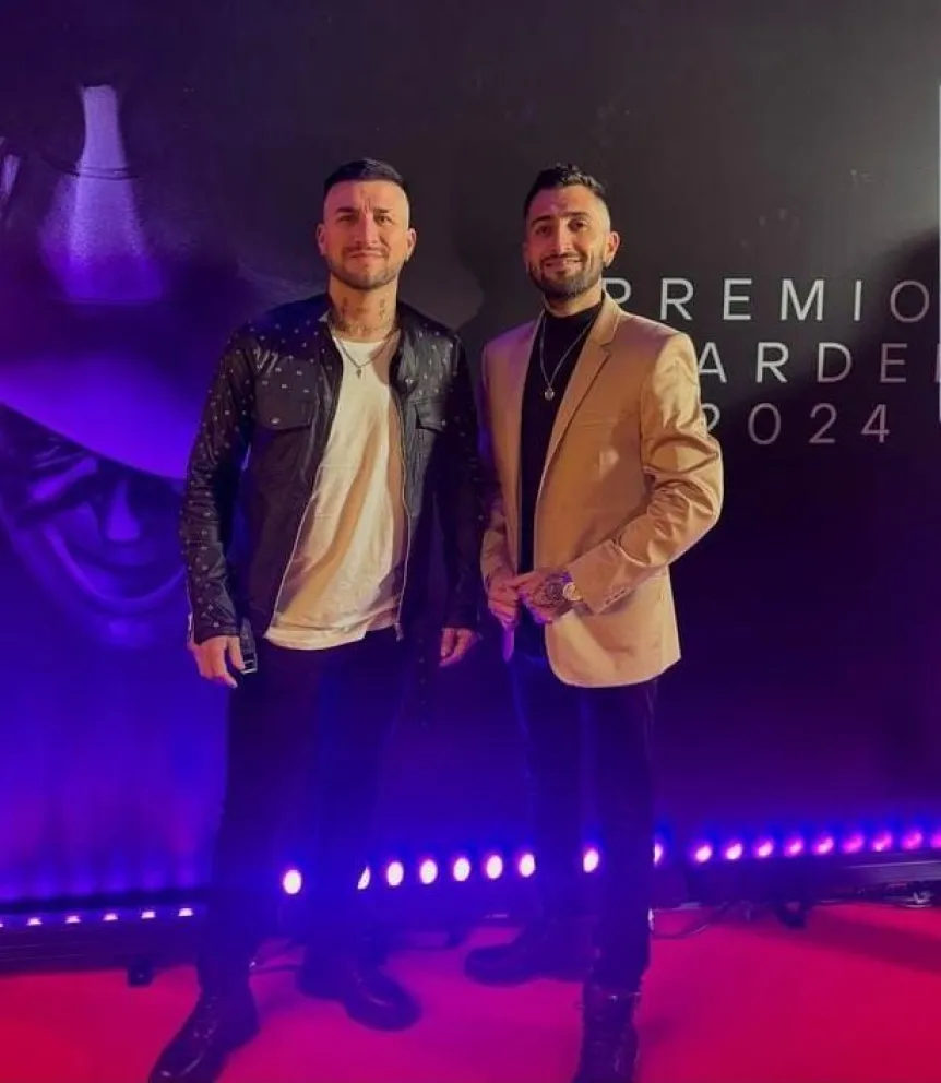 Así vivió Omega la noche de los Premios Gardel 